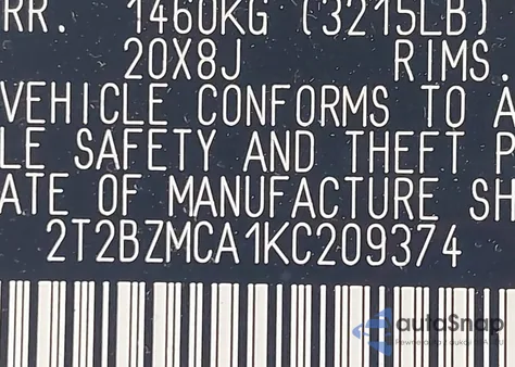 2019 Lexus Rx 350 F Sport from USA, damaged, VIN 2T2BZMCA1KC209374